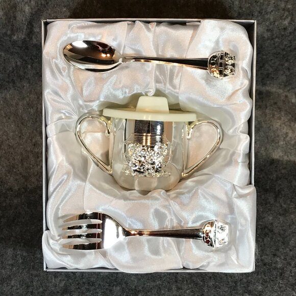 Noah's ARK Sippy Cup Spoon & Fork Set - Picture 2 of 4